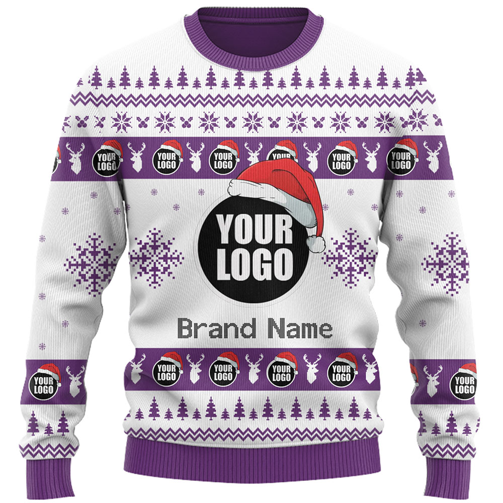 DIY Custom Logo Or Face Holiday Ugly Christmas Sweater 8